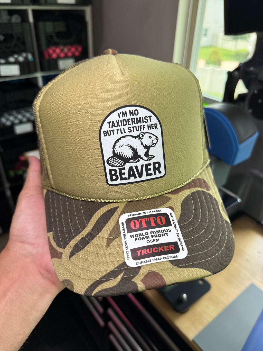 I'm No Taxidermist But I'll Stuff Her Beaver Trucker Hat