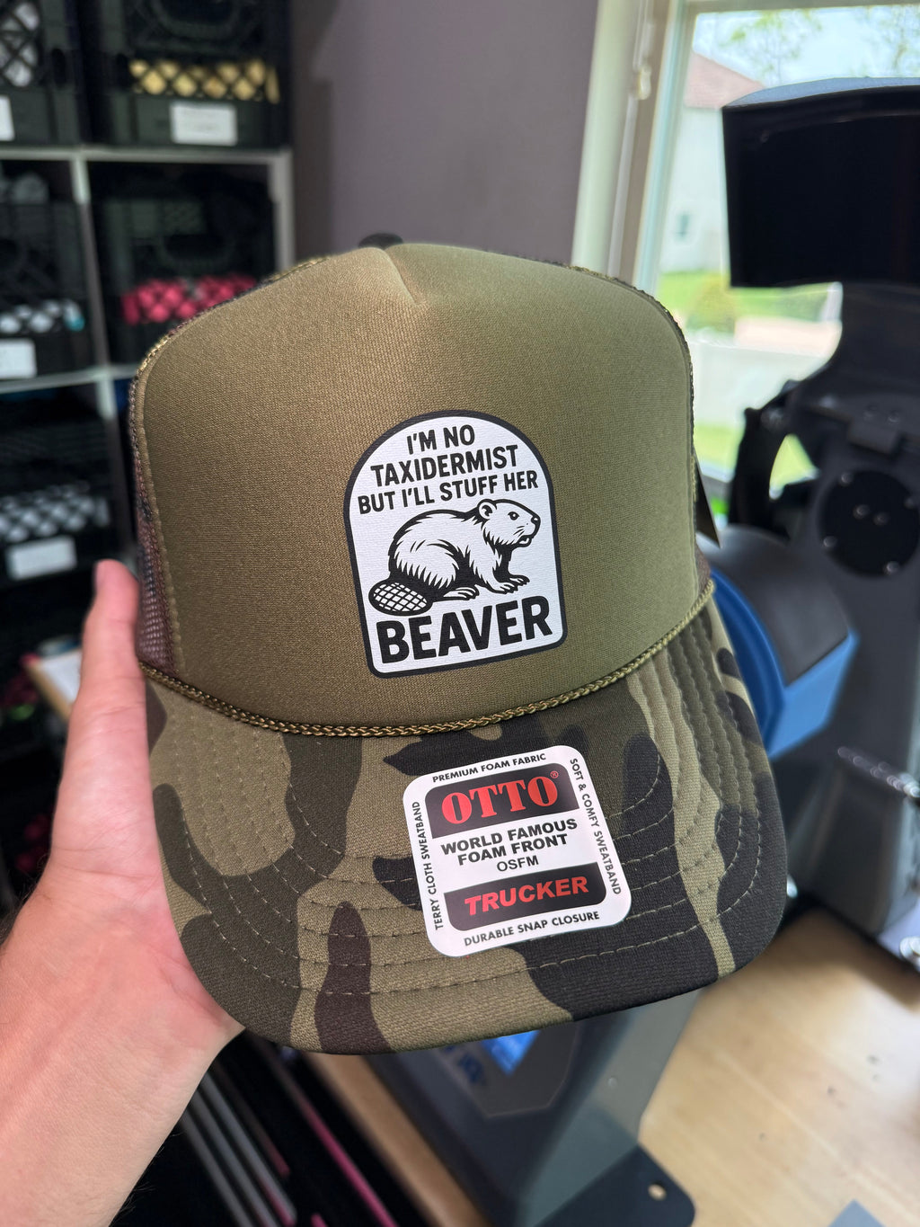 I'm No Taxidermist But I'll Stuff Her Beaver Trucker Hat
