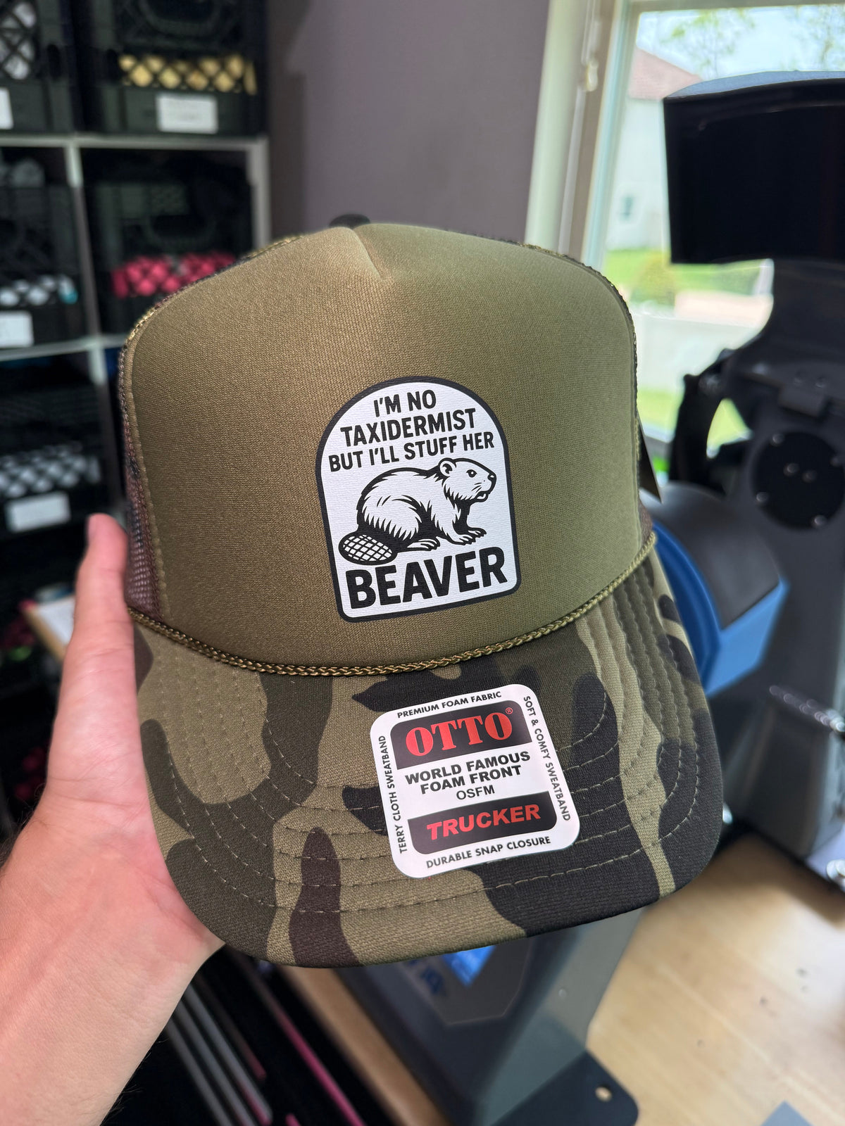 I'm No Taxidermist But I'll Stuff Her Beaver Trucker Hat