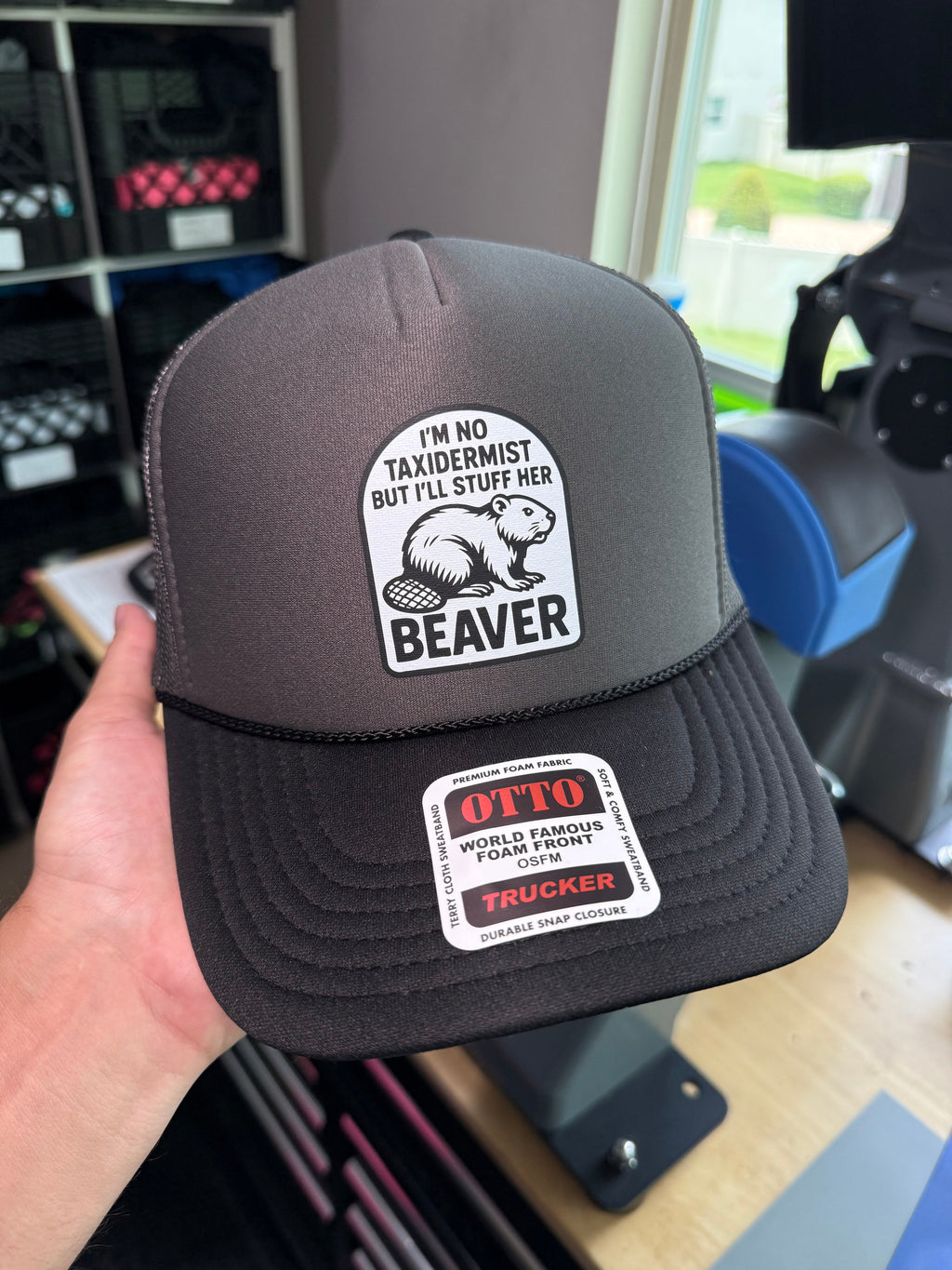 I'm No Taxidermist But I'll Stuff Her Beaver Trucker Hat