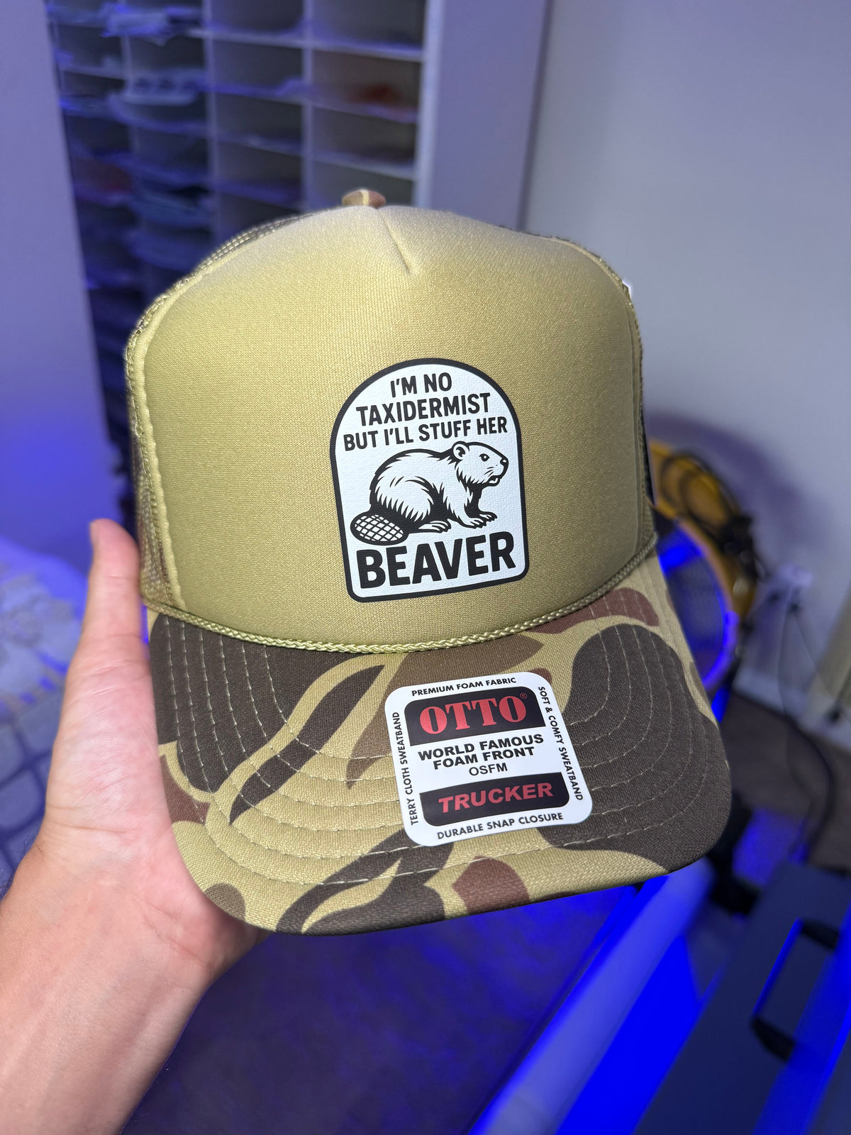 I'm No Taxidermist But I'll Stuff Her Beaver Trucker Hat
