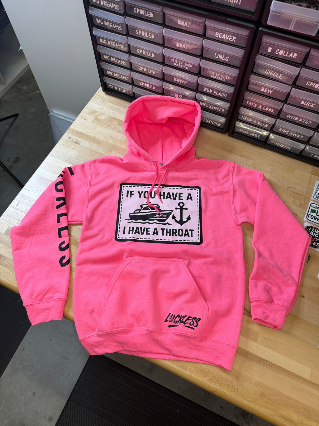 Boat Throat Hoodie