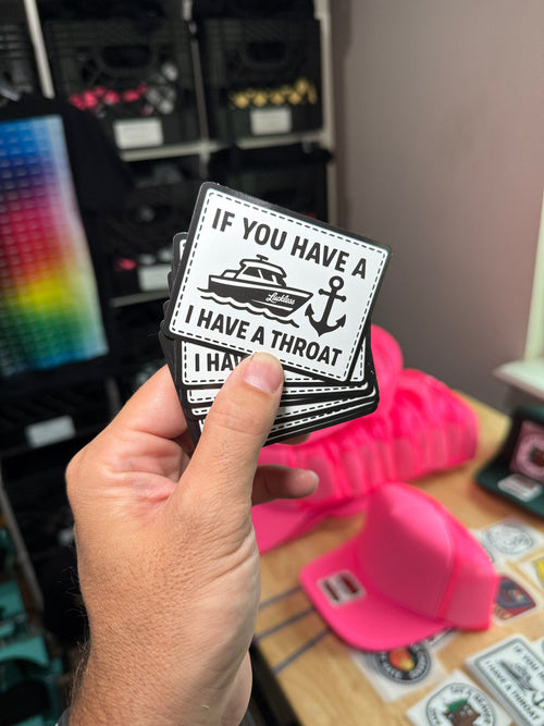 Boat Throat Sticker
