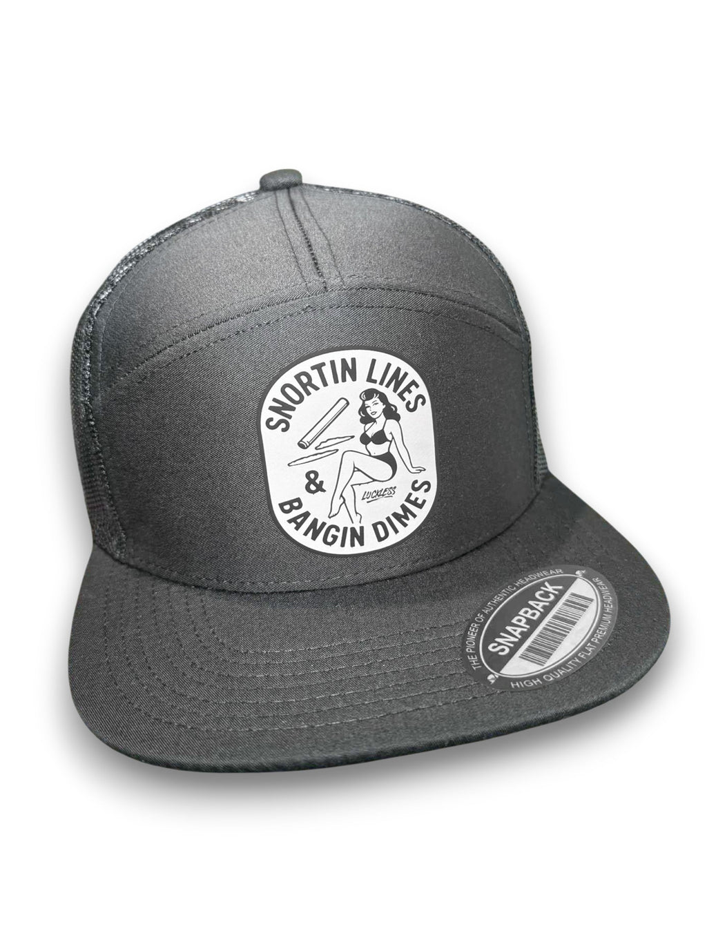 Lines and Dimes 7-Panel Snapback Hat