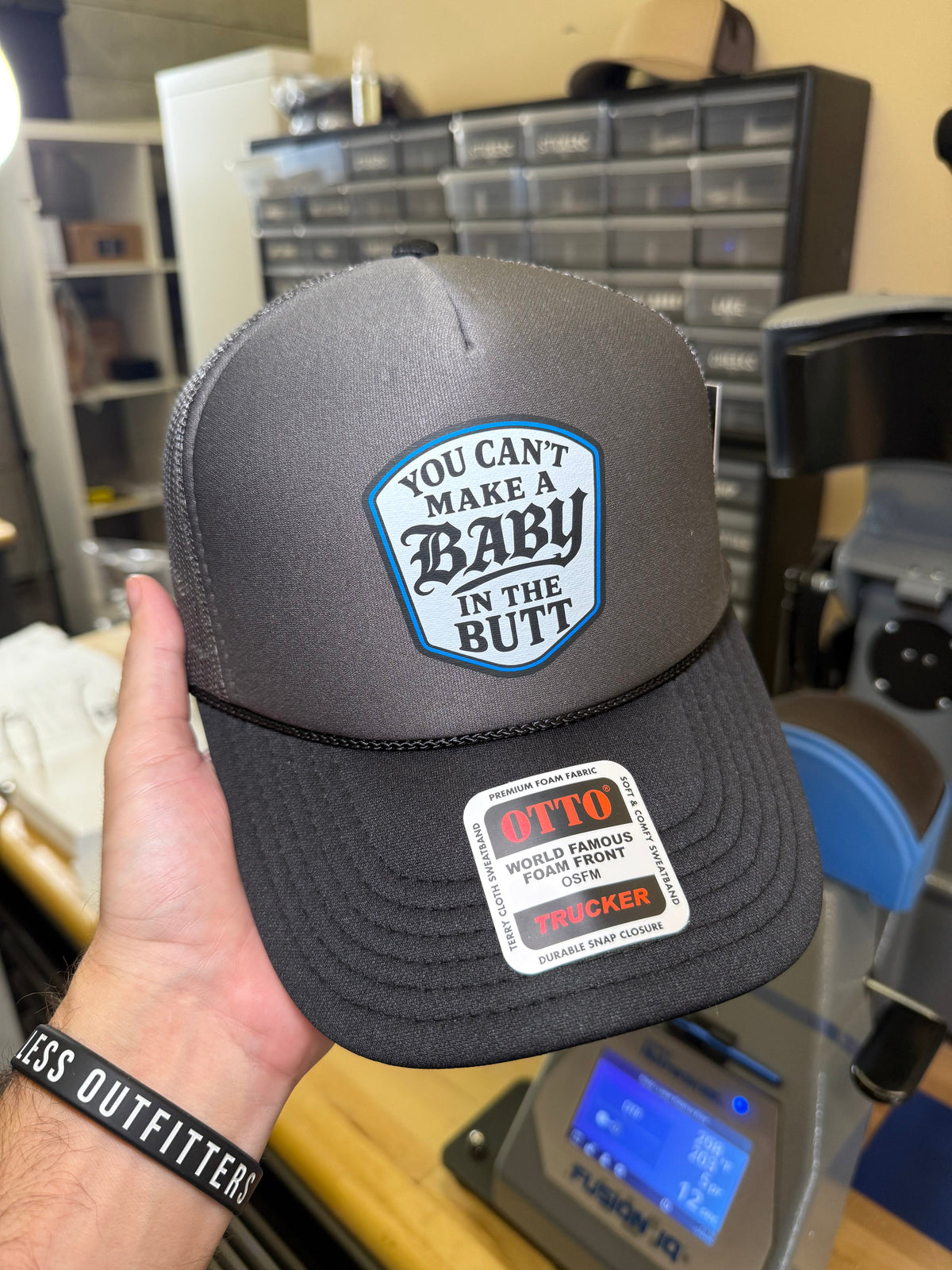 You Cant Make A Baby In The Butt Trucker Hat